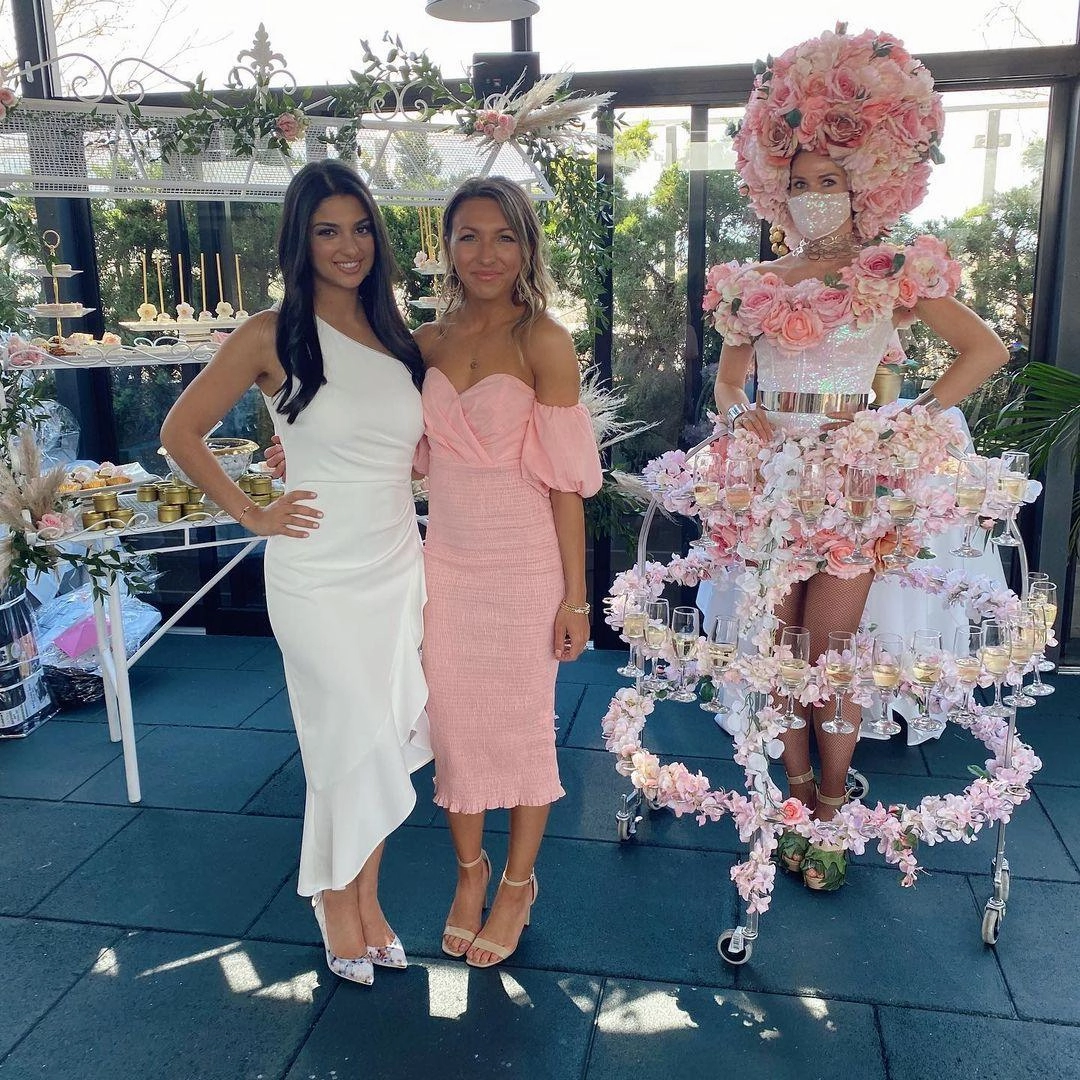 BreathableLining Daily Silhouette Sweetie Midi Dress - Pink