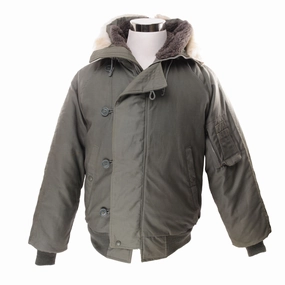 SiliconeGrip Anti Static Weave VINTAGE USAF AIR FORCE N-2B N2B AIRCREW FLIGHT PARKA UNISSUED 1990S SIZE SMALL