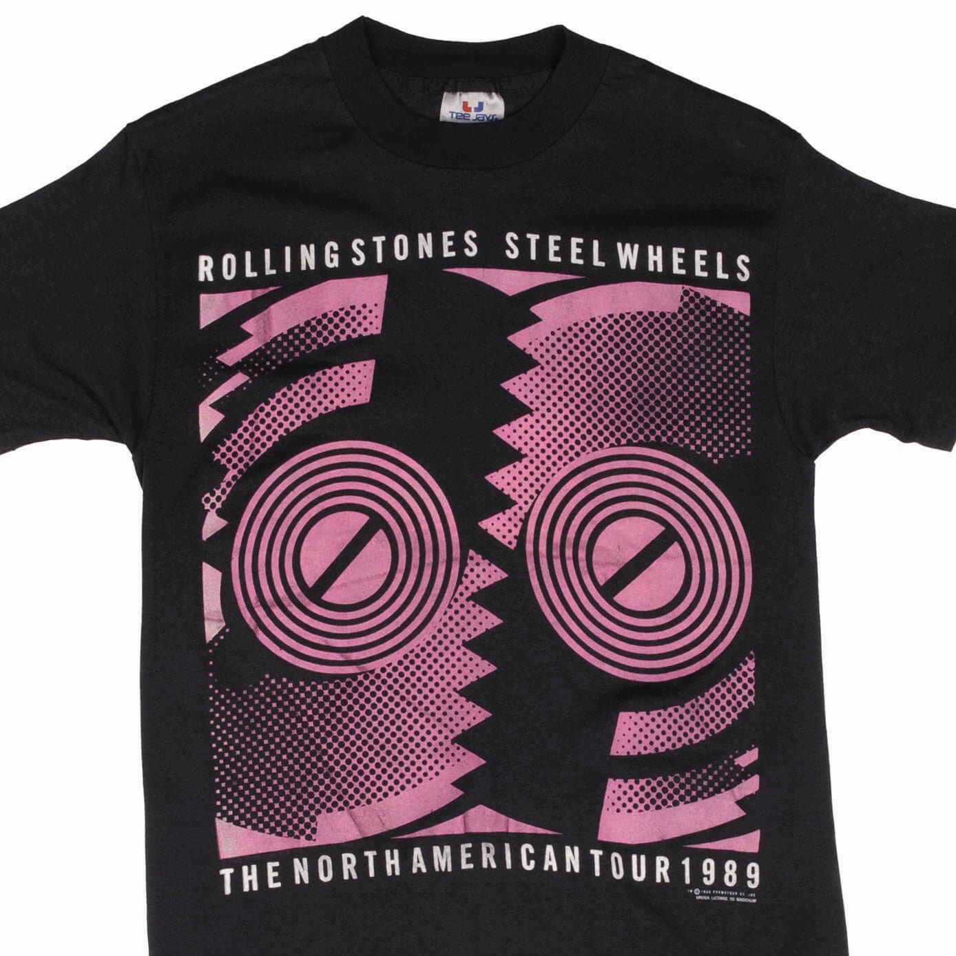 VINTAGE ROLLING STONES THE NORTH AMERICAN TOUR TEE SHIRT 1989 SMALL MADE IN USA Comfy All-Day