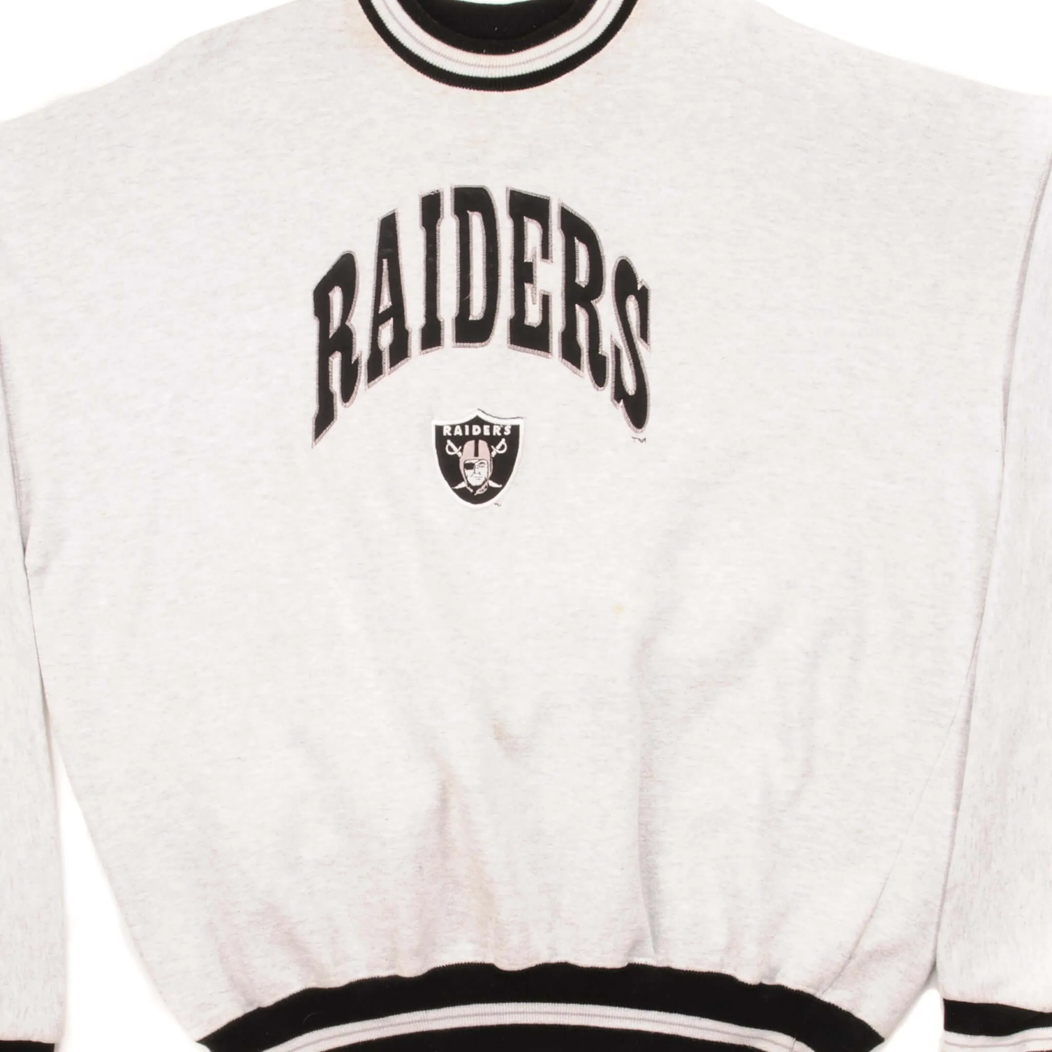 Casual Layer Monochrome Look VINTAGE NFL RAIDERS SWEATSHIRT SIZE 3XL MADE IN USA