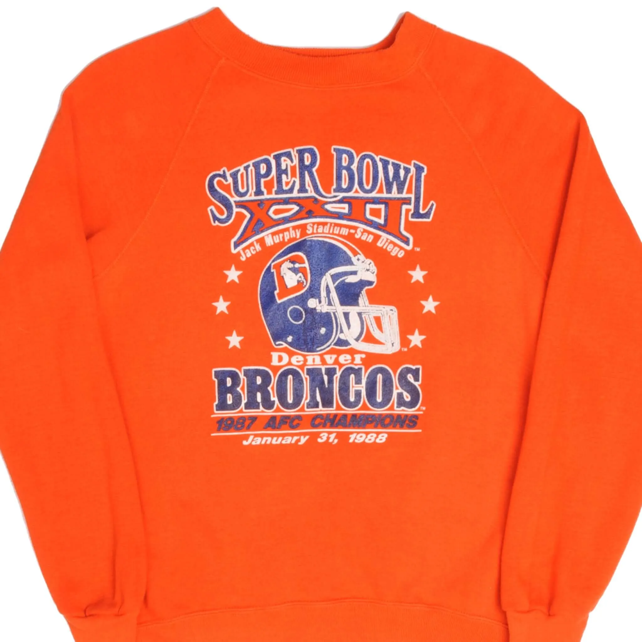 VINTAGE NFL DENVER BRONCOS 1988 SWEATSHIRT SIZE MEDIUM MADE USA Cozy Layer