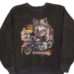 Impala like VINTAGE HARLEY DAVIDSON 3D EMBLEM SWEATSHIRT SIZE LARGE 1991 MADE IN USA