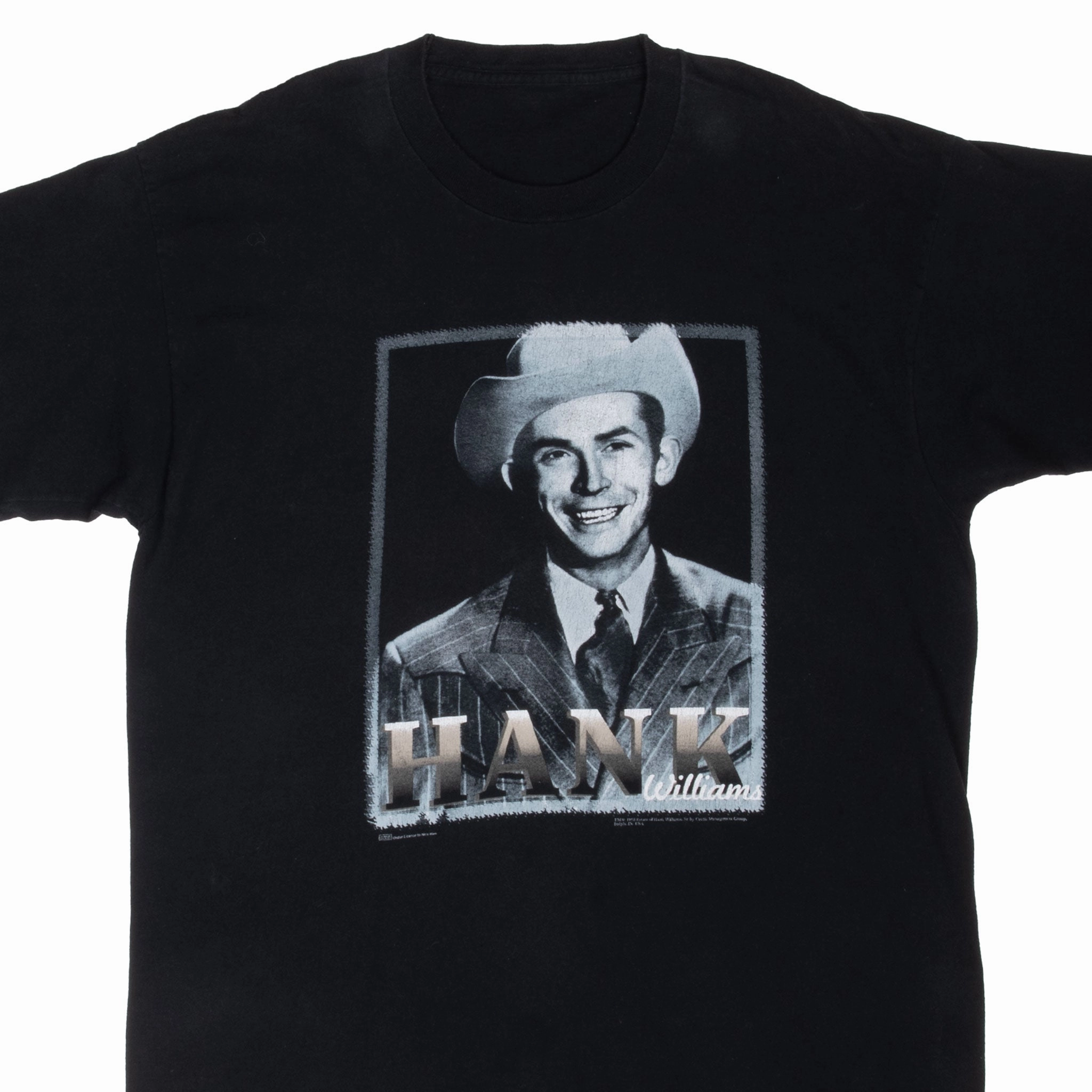 quick dry Chilly Day Style VINTAGE HANK WILLIAMS THE LEGEND CONTINUES 1996 TEE SHIRT XL