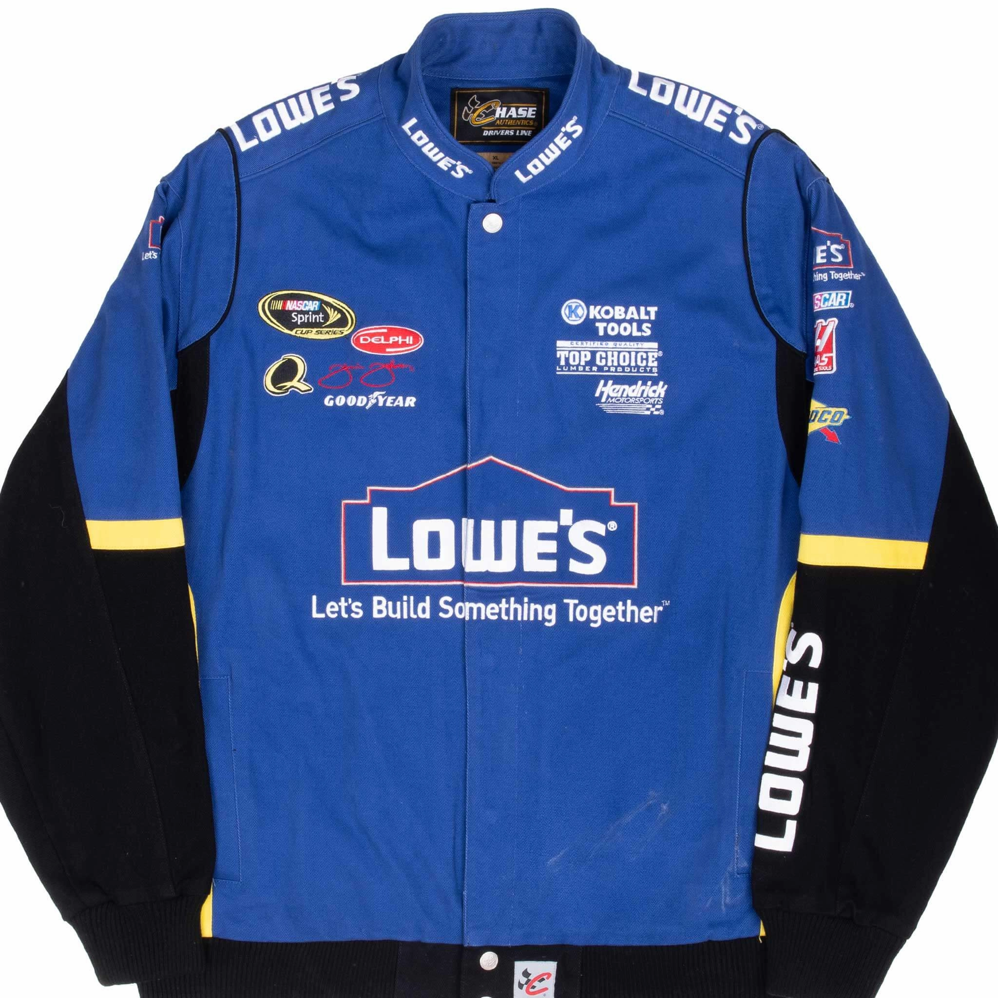 Sporty Shield VINTAGE NASCAR JIMMIE JOHNSON LOWE'S RACING JACKET 2000S XL