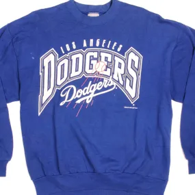 VINTAGE MLB LOS ANGELES DODGERS SWEATSHIRT SIZE LARGE 1997 MADE IN USA brooch accents bead accents