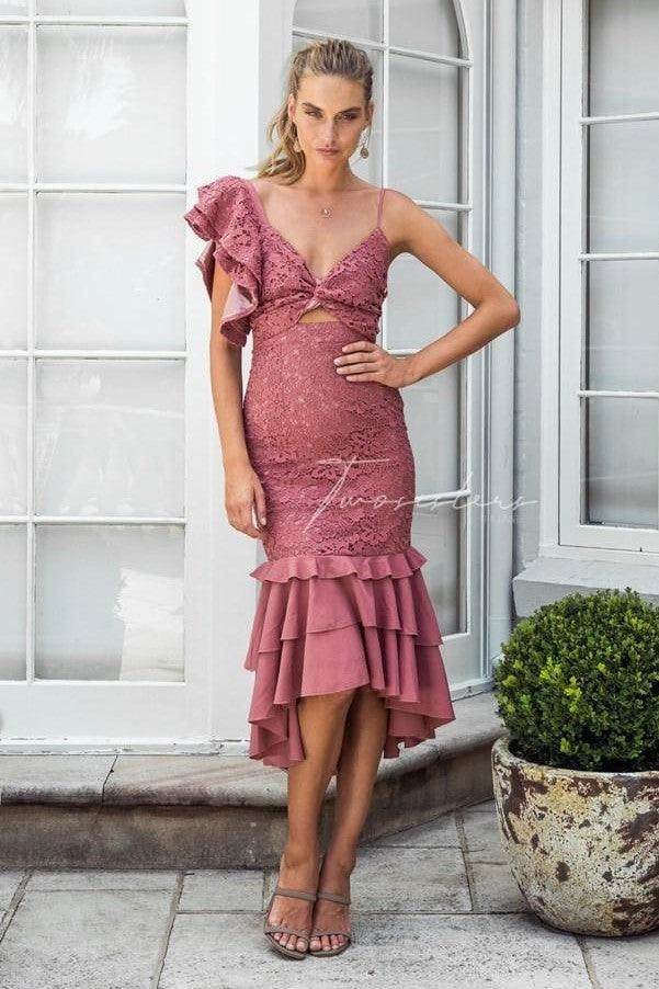 Effortless Wear Empire Waist Sophia Dress - Mauve