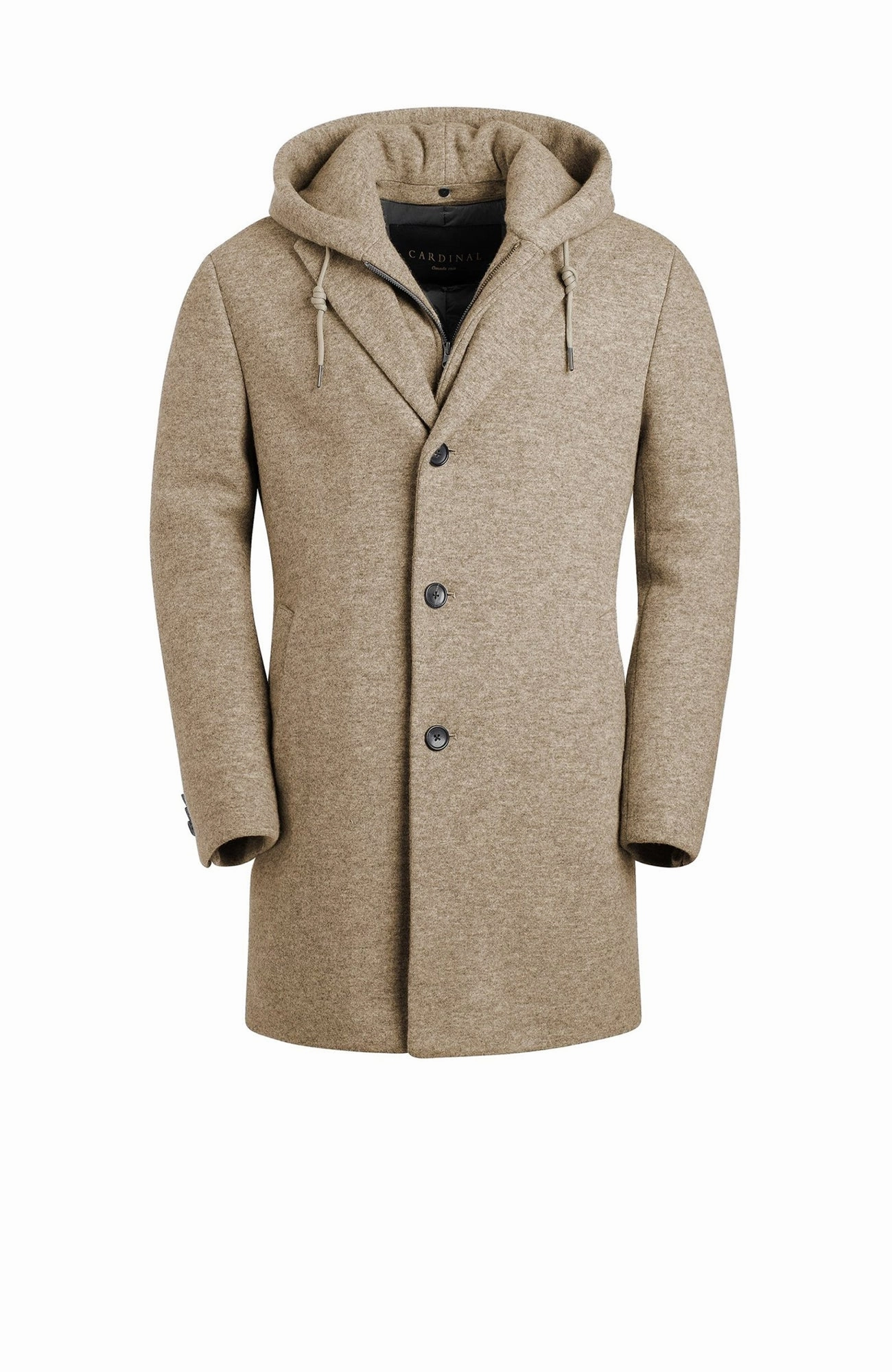 Button Closure Rugged Outdoor Optimized TYSON OATMEAL TOPCOAT WITH PRIMALOFT INSULATION