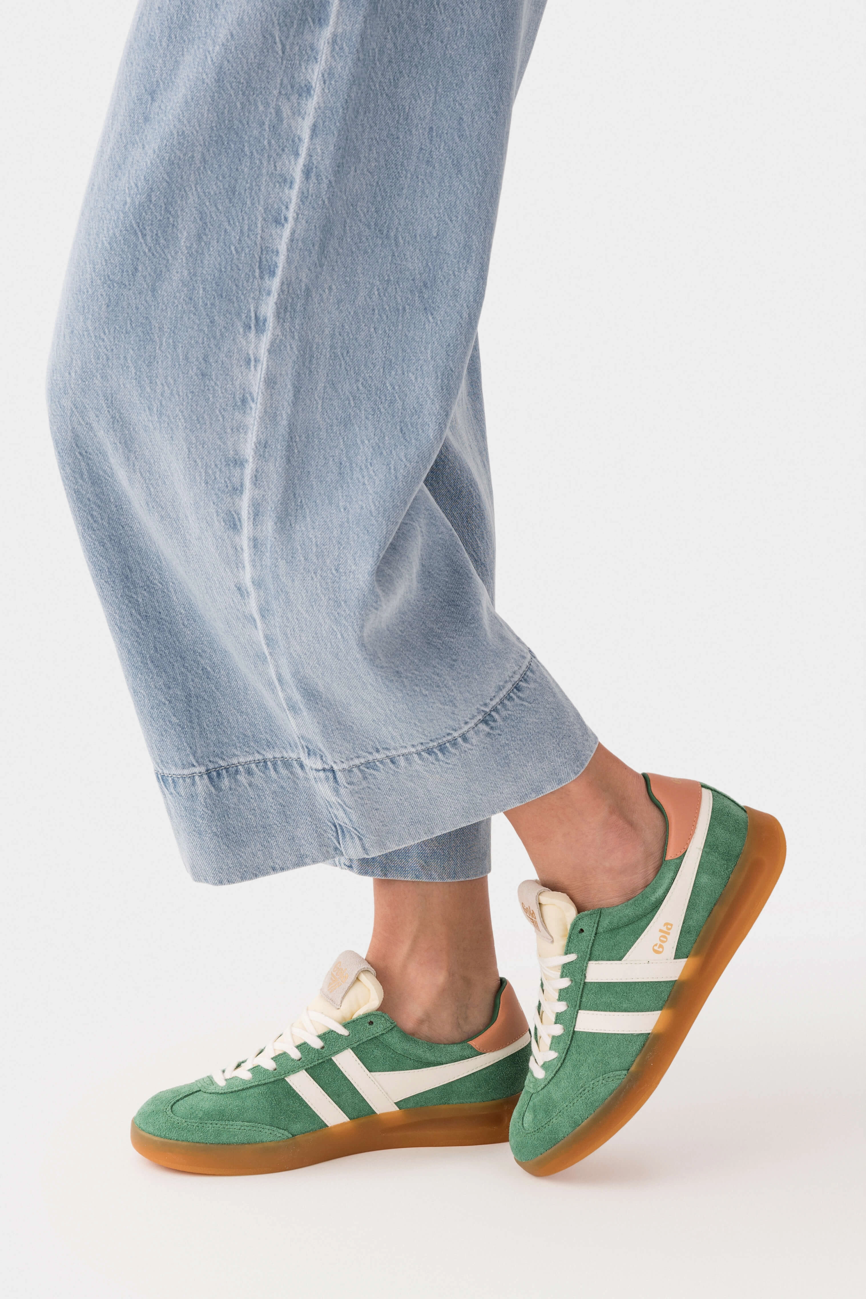 Gola Cyclone Sneakers stretchy - upper shoes Asymmetric Collar Padding