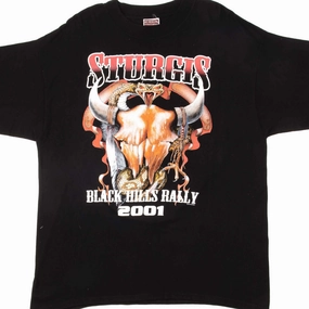 Quick Fit Performance Subtle Details VINTAGE STURGIS BLACK HILLS RALLY TEE SHIRT 2001 SIZE XL