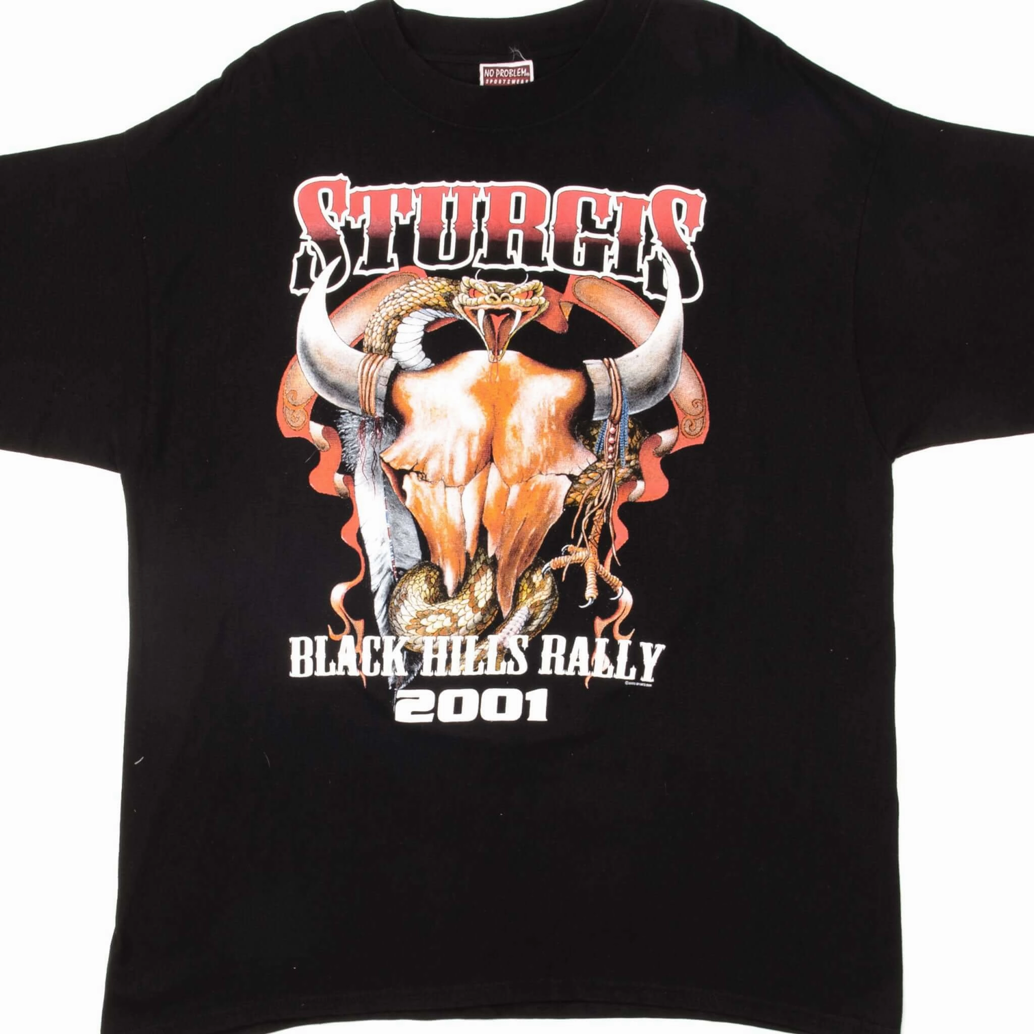 Quick Fit Performance Subtle Details VINTAGE STURGIS BLACK HILLS RALLY TEE SHIRT 2001 SIZE XL