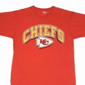 VINTAGE NFL KANSAS CITY CHIEFS 1990 TEE SHIRT SIZE LARGE MADE IN USA BiodegradableMaterial