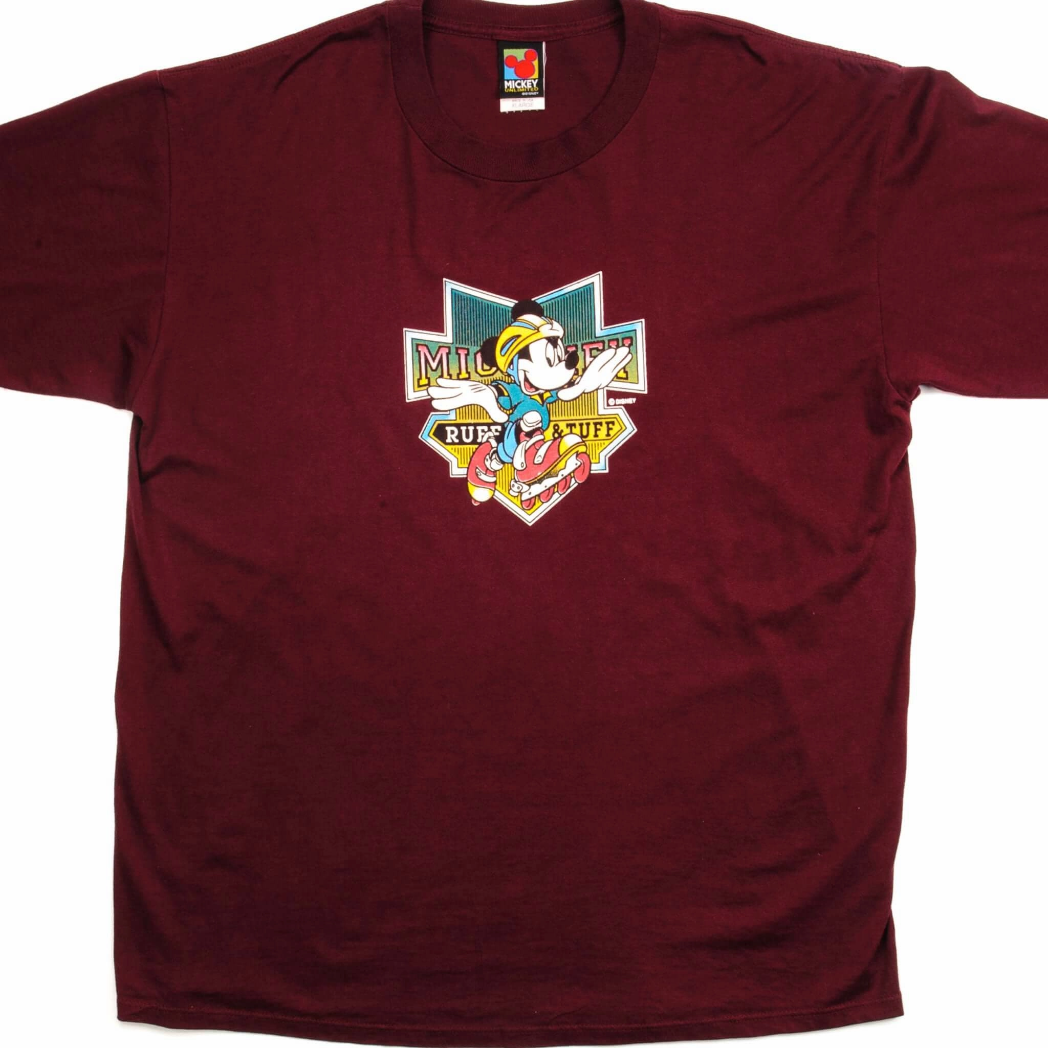VINTAGE DISNEY MICKEY TEE SHIRT SIZE XL MADE IN USA Moisture Control Fabric