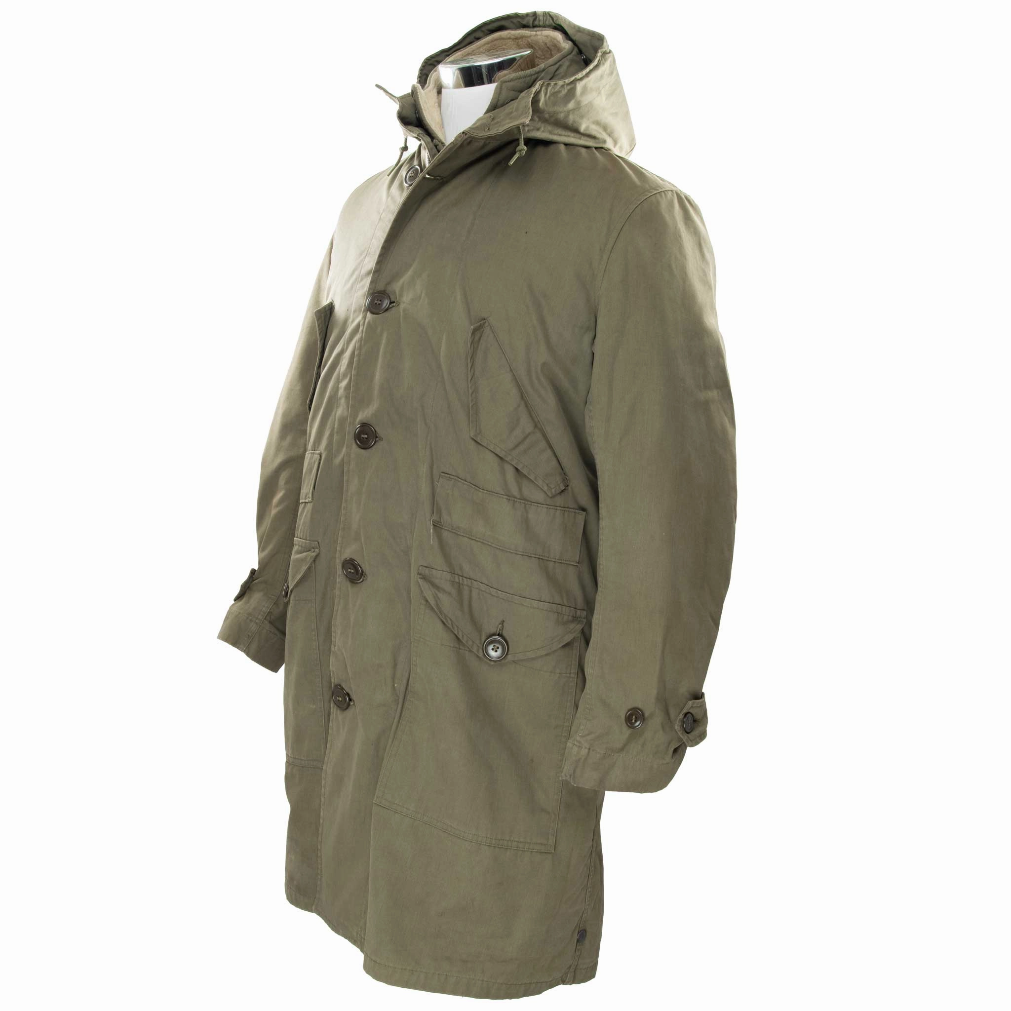 Magnetic Fastenings Advanced Wickability System VINTAGE USAF M51 OVERCOAT PARKA WITH PILE LINER 1950 KOREAN WAR SMALL