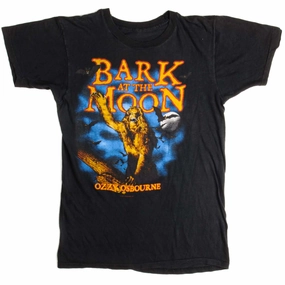 hypoallergenic material VINTAGE OZZY OSBOURNE BARK AT THE MOON US TOUR TEE SHIRT 1984 SMALL MADE IN USA