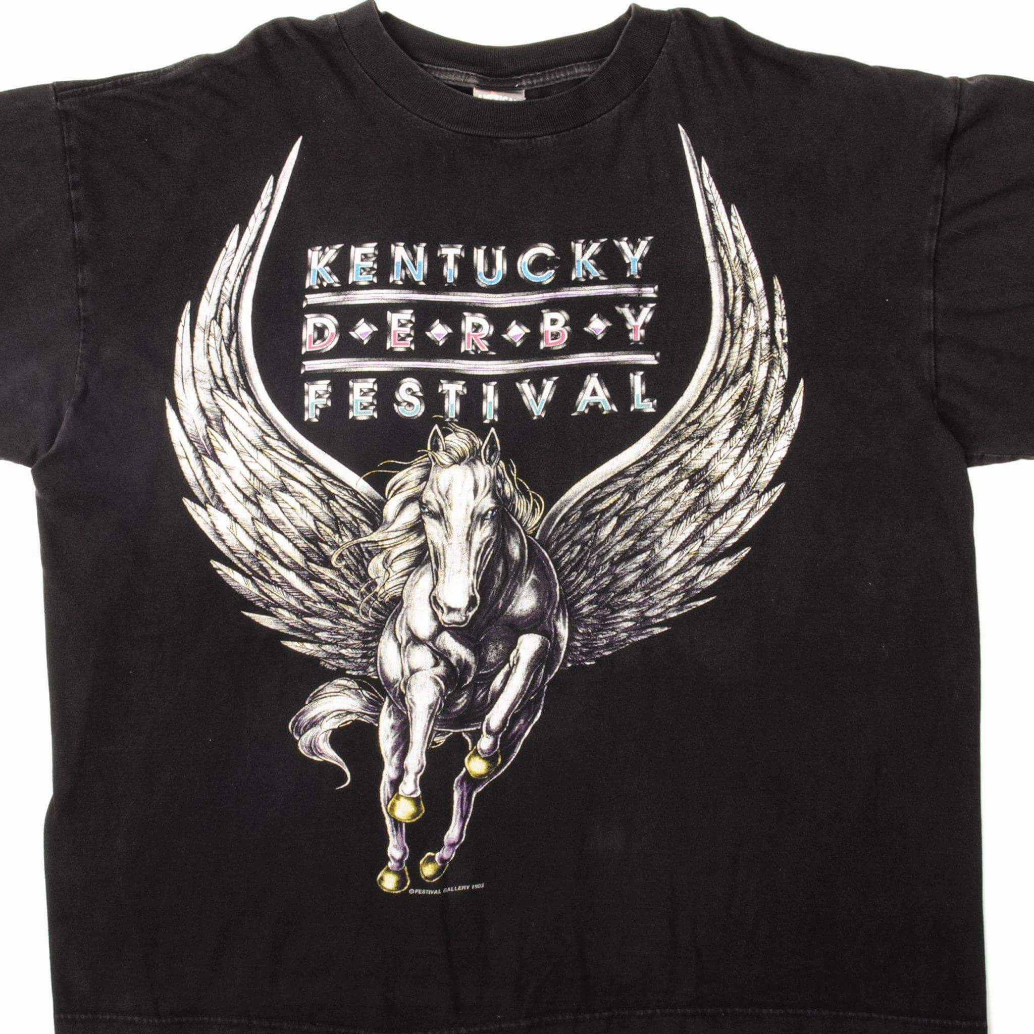 VINTAGE KENTUCKY DERBY FESTIVAL TEE SHIRT 1995 SIZE 2XL anti static coating