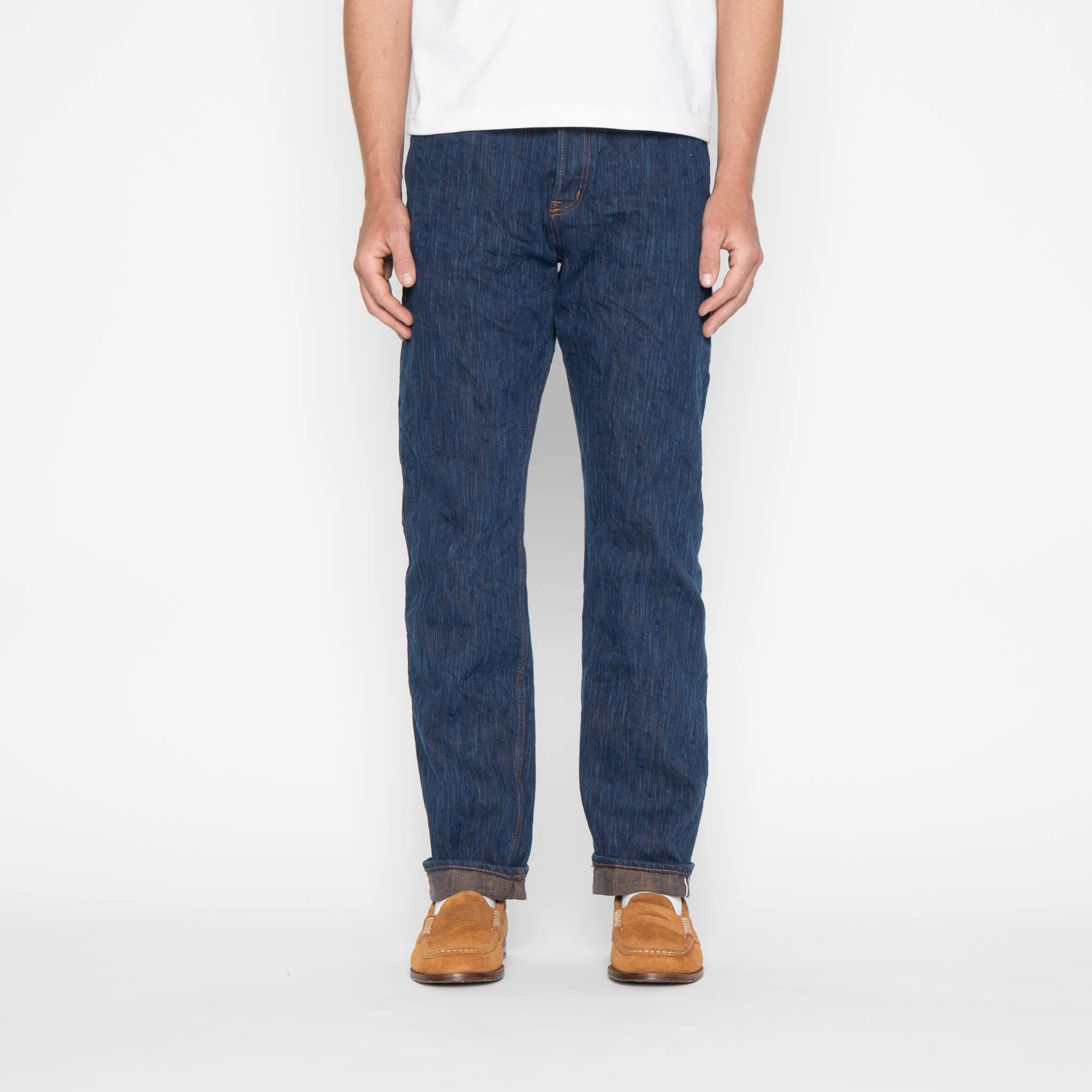 Quick Wash True Guy - MIJ15 - Hand Dyed Natural Indigo x Kakishibu Intangible Cultural Treasure Selvedge Denim