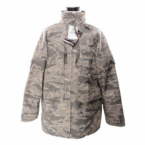 VINTAGE USAF AIR FORCE PARKA DIGITAL CAMO GORETEX 2000S SIZE LARGE DEADSTOCK Cozy Hood Detail