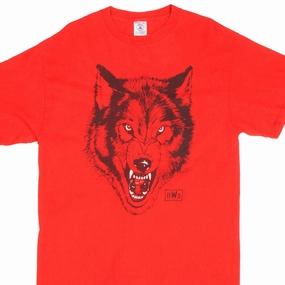 VINTAGE WCW NWO WOLF WRESTLING TEE SHIRT 1990S SIZE LARGE harmonious Sleek Design