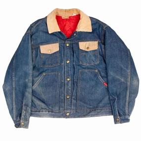 Raglan Sleeve Construction VINTAGE BUCKAROO BIG SMITH DENIM JACKET TYPE 2 1960S SIZE 42 MADE IN USA