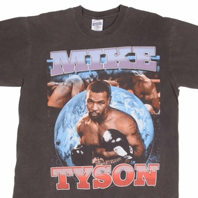 BOOTLEG BOXING TEE SHIRT MIKE TYSON IF YOU CANT BEAT THEM BITE EM LARGE Classic and Comfy