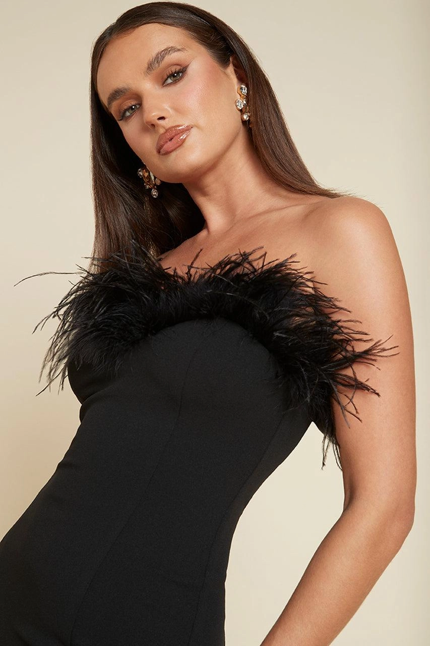 Valentino Midi Dress - Black Semi Fit