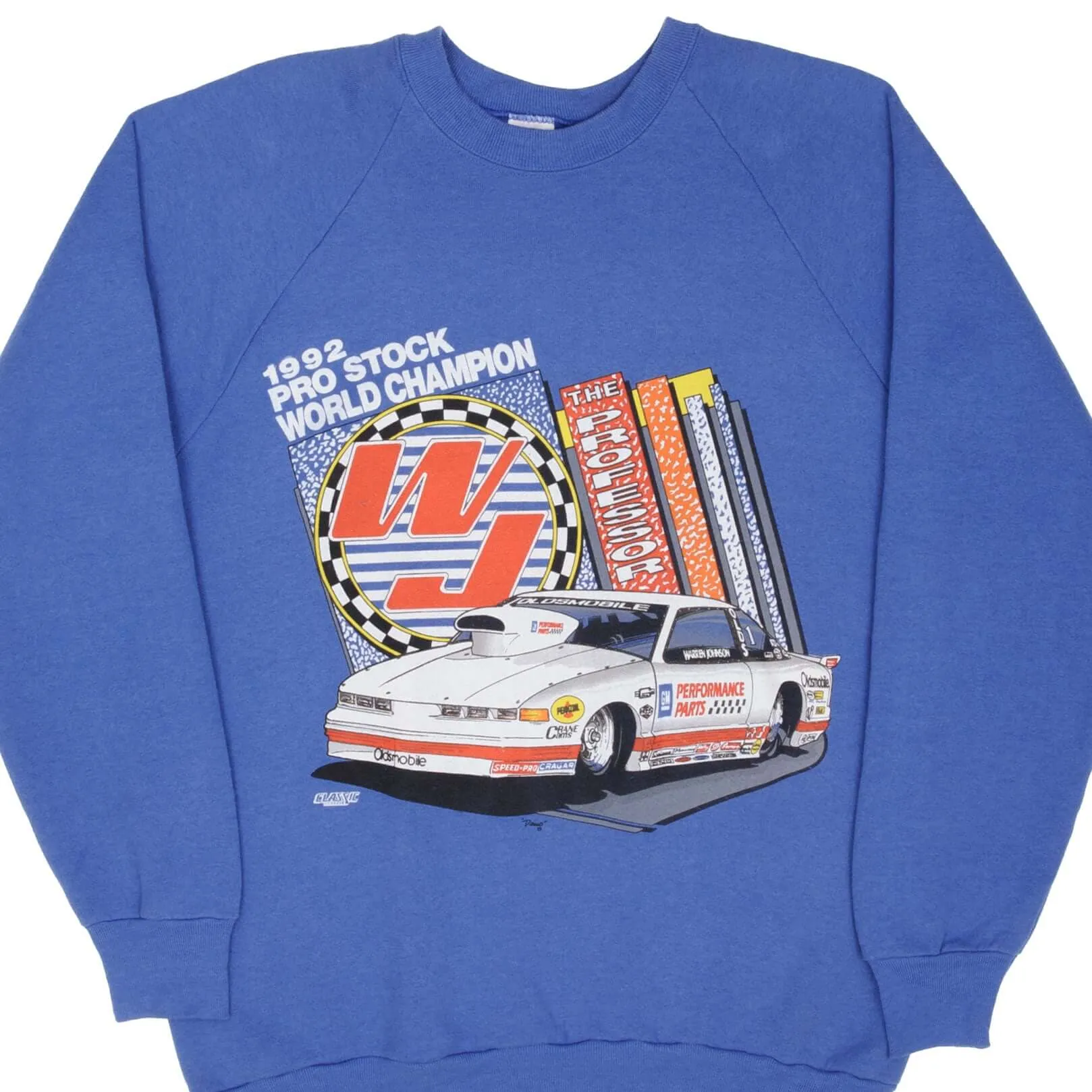 Trendy Outfit VINTAGE PRO STOCK RACING WARREN JOHNSON CHAMPION 1992 SWEATSHIRT LARGE MADE USA