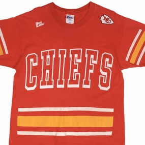 Leisure Wear VINTAGE NFL KANSAS CITY CHIEFS CHAMPIONS 1996 TEE SHIRT SIZE LARGE MADE IN USA
