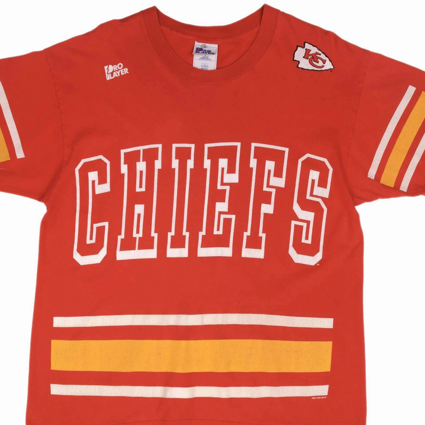 Leisure Wear VINTAGE NFL KANSAS CITY CHIEFS CHAMPIONS 1996 TEE SHIRT SIZE LARGE MADE IN USA