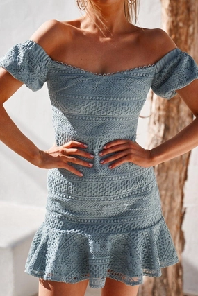 Feminine Mood Gabriella Dress - Sage