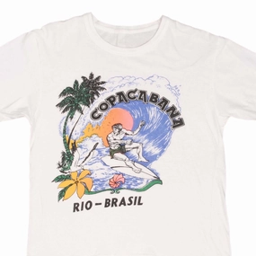 VINTAGE SURFING COPACABANA RIO BRAZIL SURF TEE SHIRT 1980S SIZE MEDIUM Versatile Look
