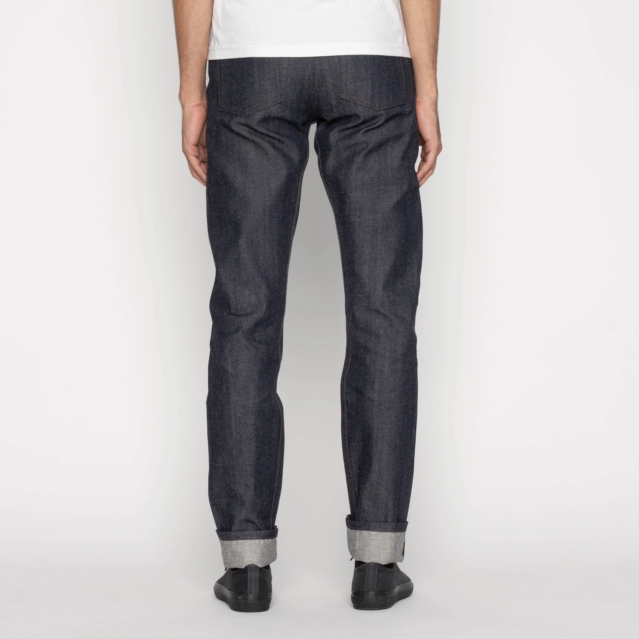 Minimalist Trendy Everyday Base Fit Piece Weird Guy - Flying Squirrel Selvedge - Indigo