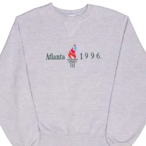VINTAGE ATLANTA OLYMPICS 1996 GREY CHAMPION SWEATSHIRT MEDIUM dancing suitable