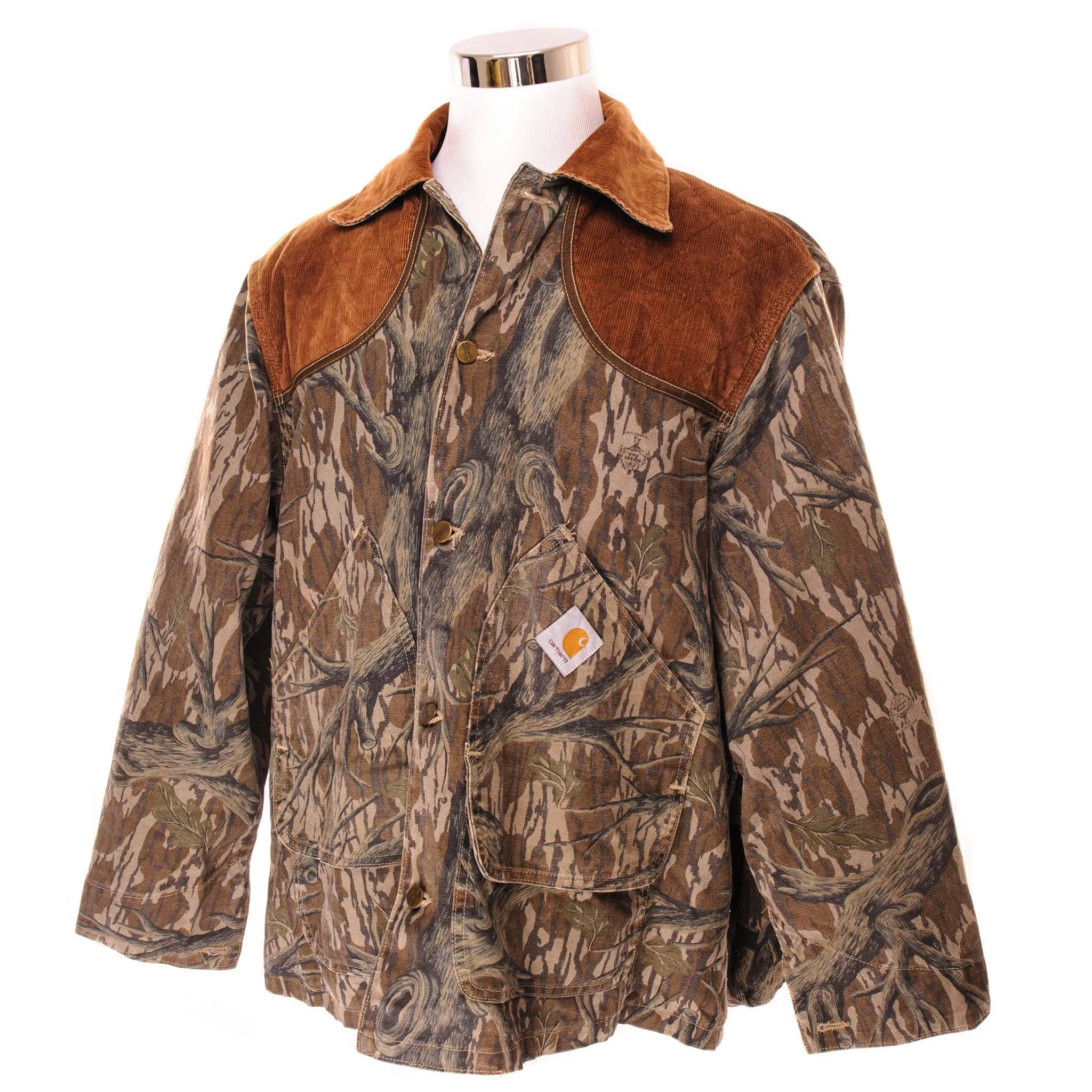 VINTAGE CARHARTT CAMO HUNTER JACKET SIZE XL MADE IN USA Simple Look