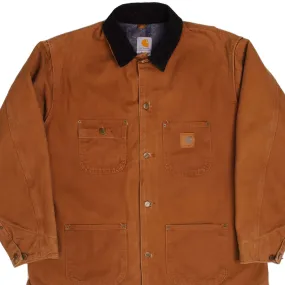 Hiking Gear Eye - Catching VINTAGE CARHARTT MICHIGAN CHORE LINED JACKET 1990S SIZE XL