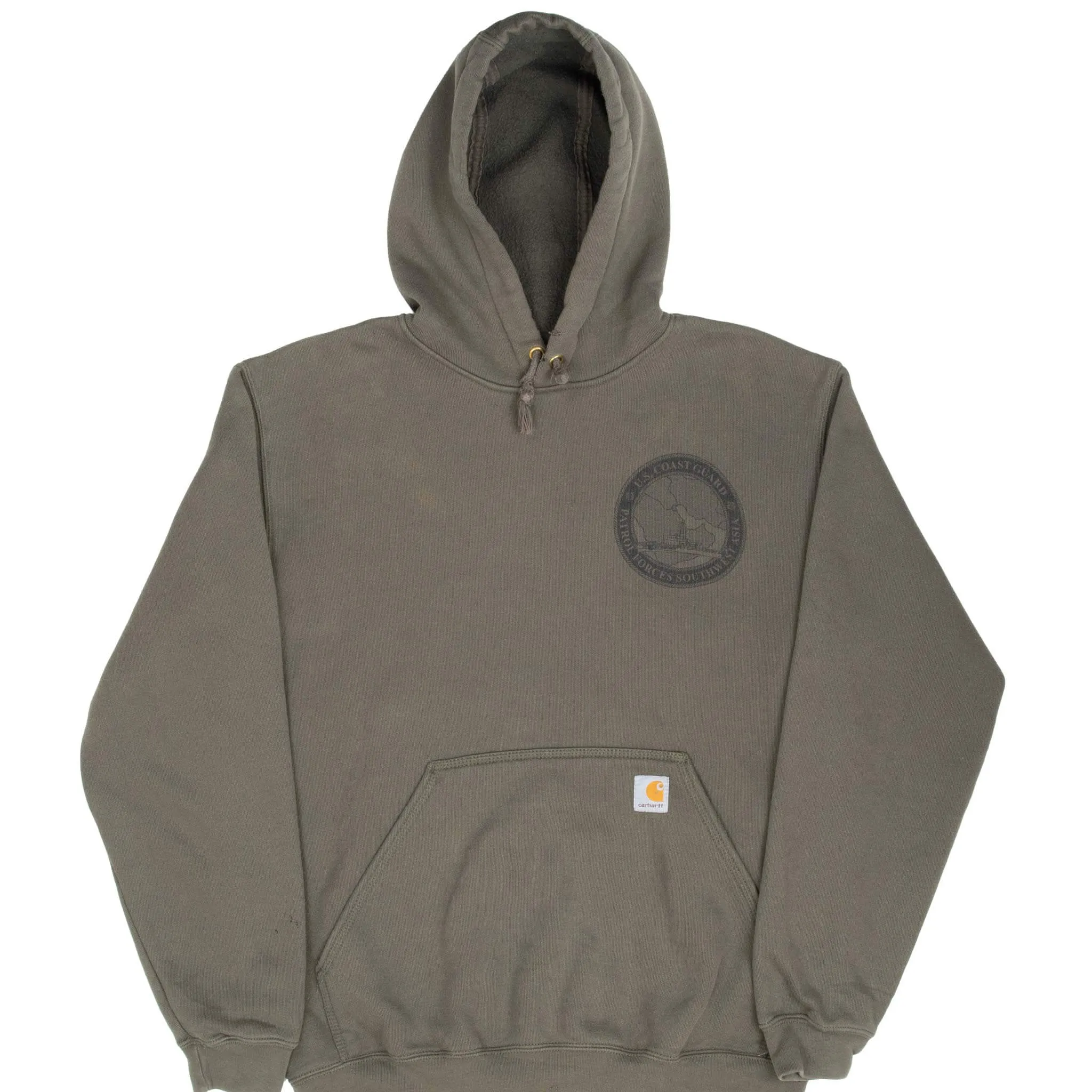 VINTAGE CARHARTT US COAST GUARD SOUTHWEST ASIA GREEN HOODIE MEDIUM Instagram Worthy