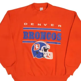 Unisex VINTAGE CHAMPION NFL DENVER BRONCOS SWEATSHIRT 1980S LARGE MADE USA