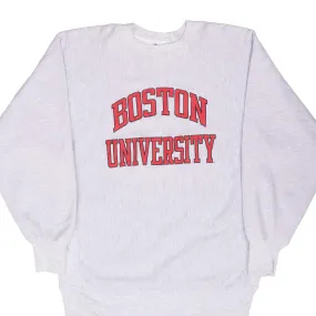 VINTAGE CHAMPION REVERSE WEAVE BOSTON UNIVERSITY SWEATSHIRT 1990S XL Breathable Material Odor-resistant