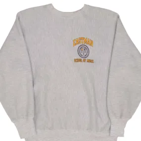 VINTAGE CHAMPION REVERSE WEAVE EASTMAN SCHOOL OF MUSC SWEATSHIRT 1990S LARGE Sporty Comfort product family bonding