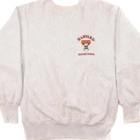 VINTAGE CHAMPION REVERSE WEAVE HBS HARVARD SWEATSHIRT 1990S LARGE MADE USA Trendy Fashion