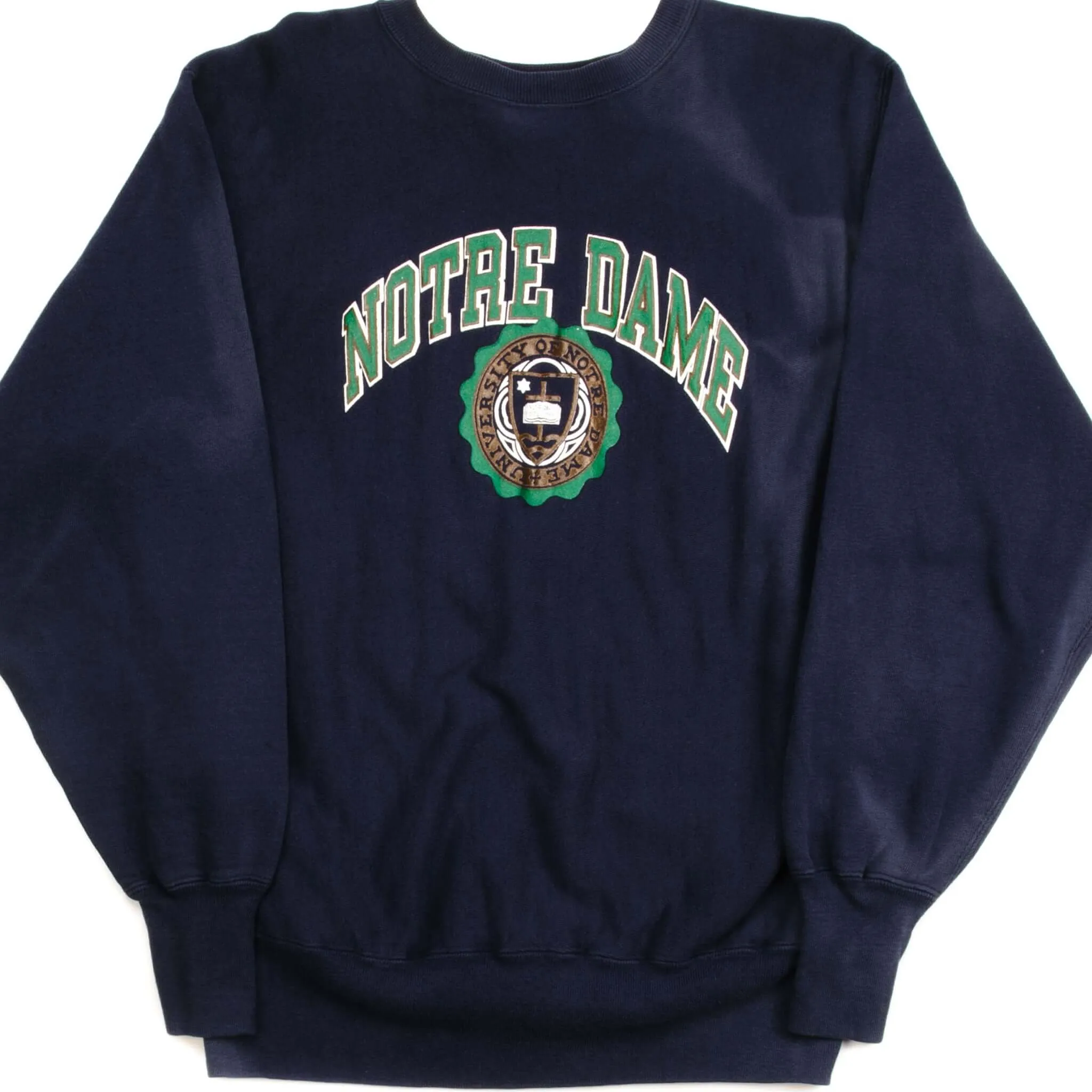 VINTAGE CHAMPION REVERSE WEAVE NOTRE DAME SWEATSHIRT 1990S LARGE MADE USA All-day Comfort