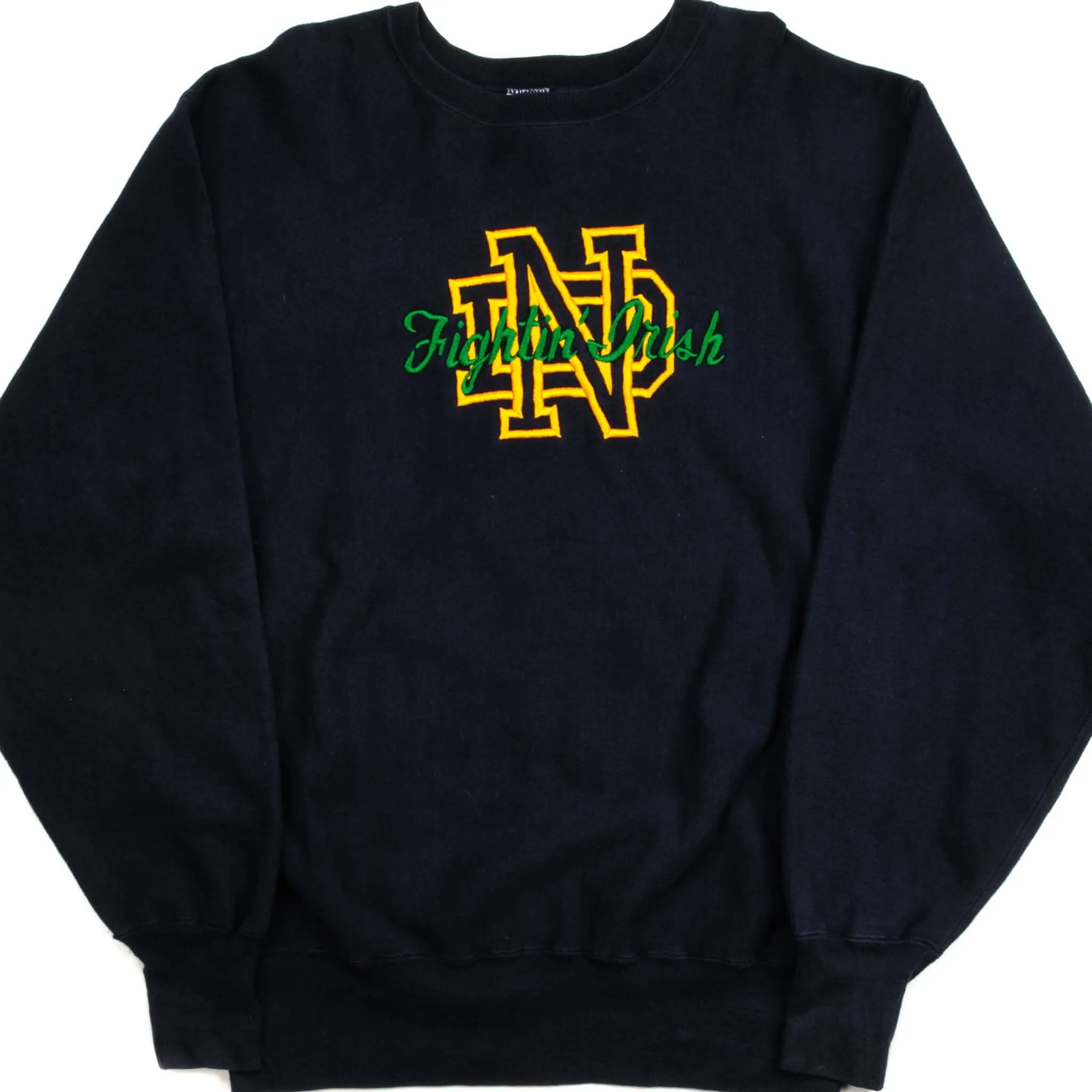 VINTAGE CHAMPION REVERSE WEAVE NOTRE DAME SWEATSHIRT 1990S XL MADE USA Layered Style Weekend Sporty