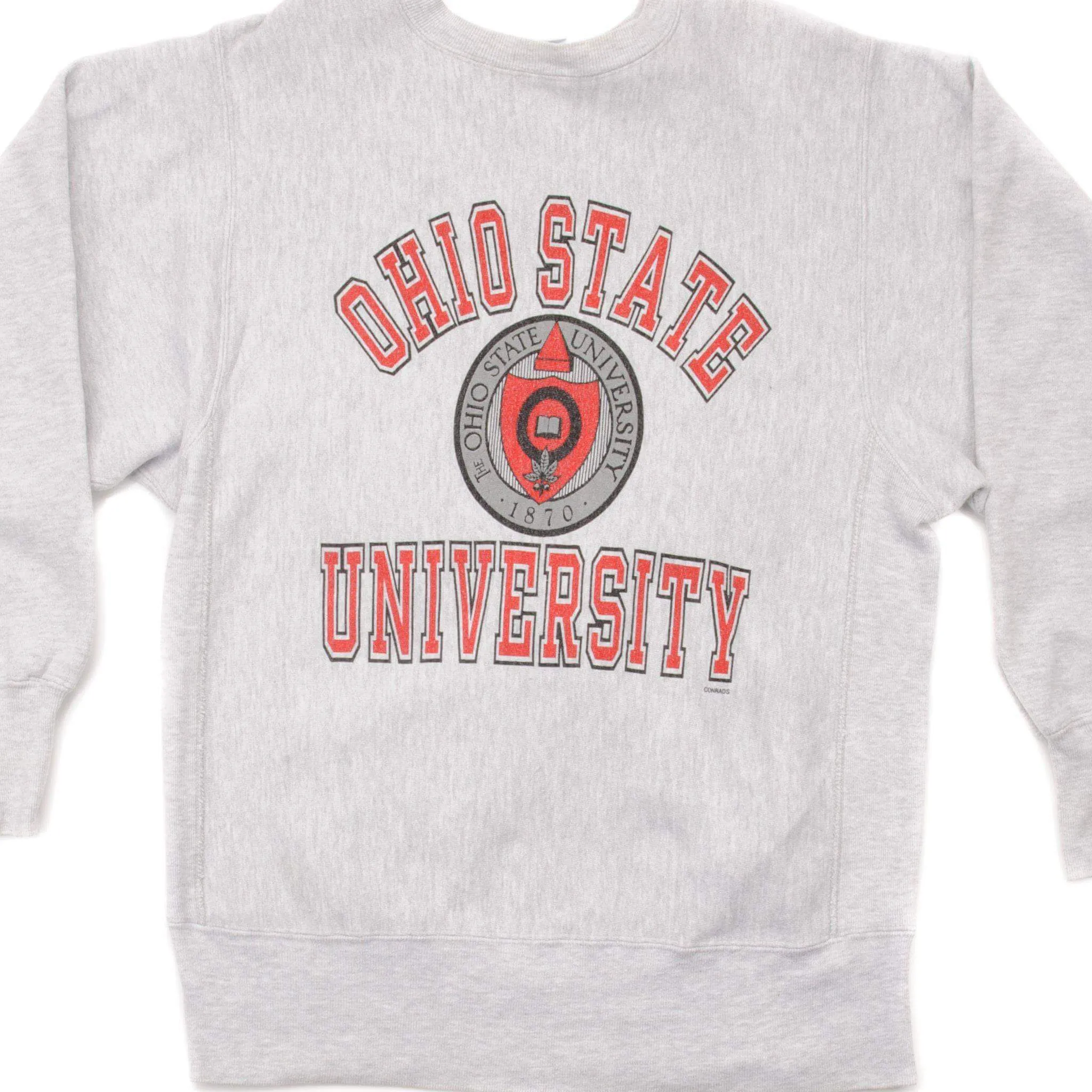 Effortless Hoodie VINTAGE CHAMPION REVERSE WEAVE OHIO STATE UNI SWEATSHIRT 1990S LARGE MADE USA