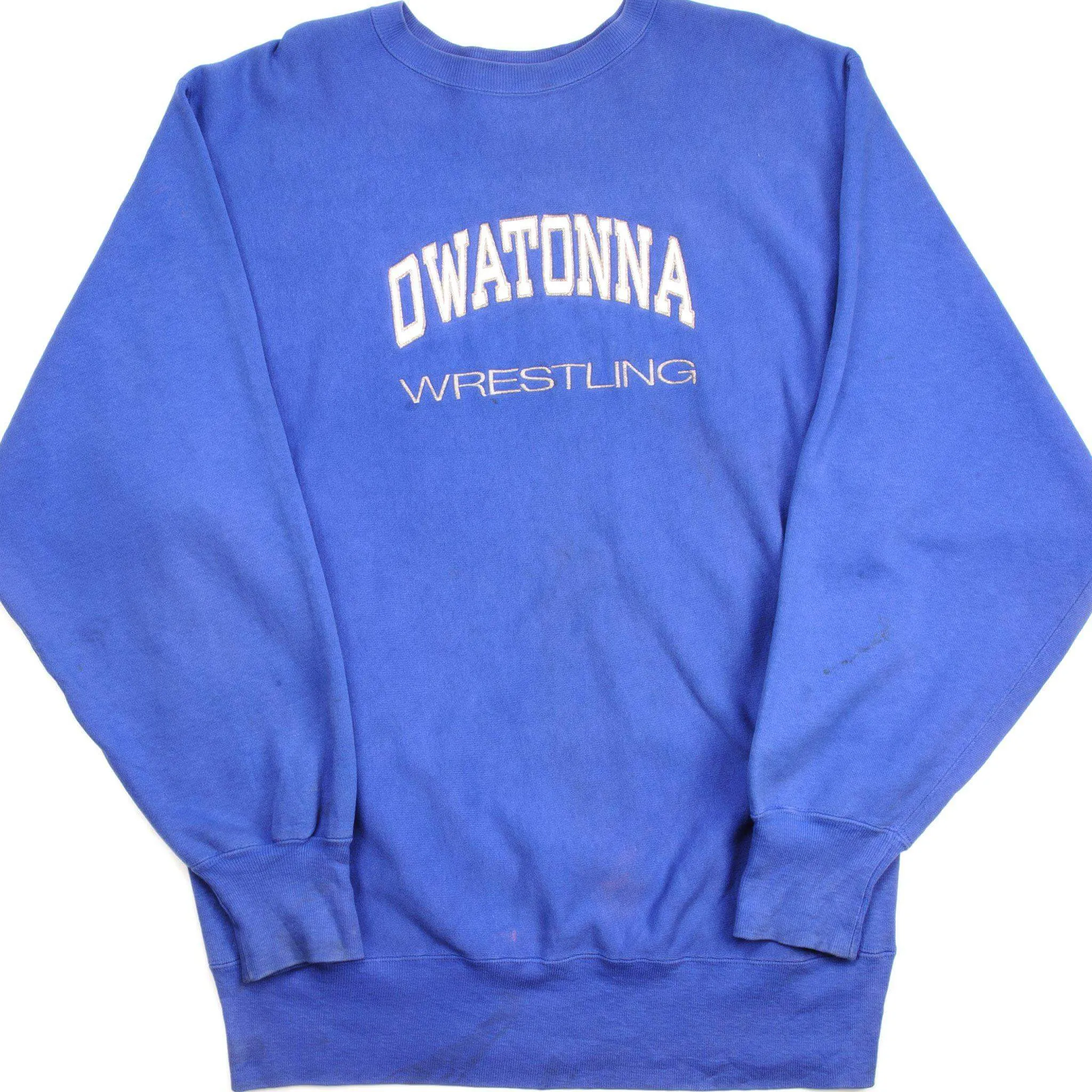 Layered Wear VINTAGE CHAMPION REVERSE WEAVE OWATONNA WRESTLING SWEATSHIRT 1990S XL MADE USA