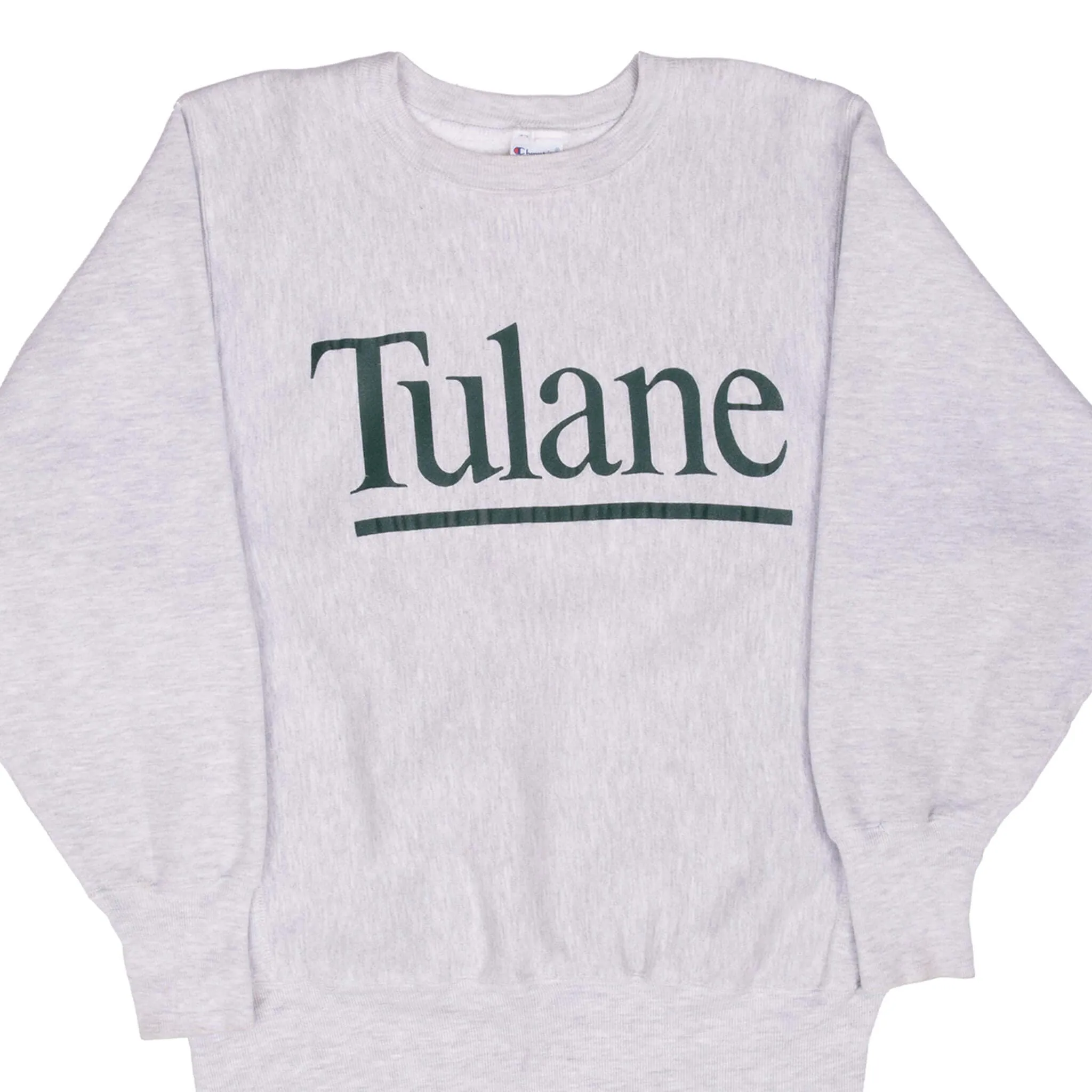 Brand Reputation product eco friendliness level VINTAGE CHAMPION REVERSE WEAVE TULANE UNIVERSITY SWEATSHIRT 1990S MEDIUM