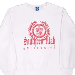 VINTAGE CHAMPION SOUTHERN UTAH UNIVERSITY SWEATSHIRT 1980S LARGE MADE IN USA Comfy Basics Effortless Hoodie