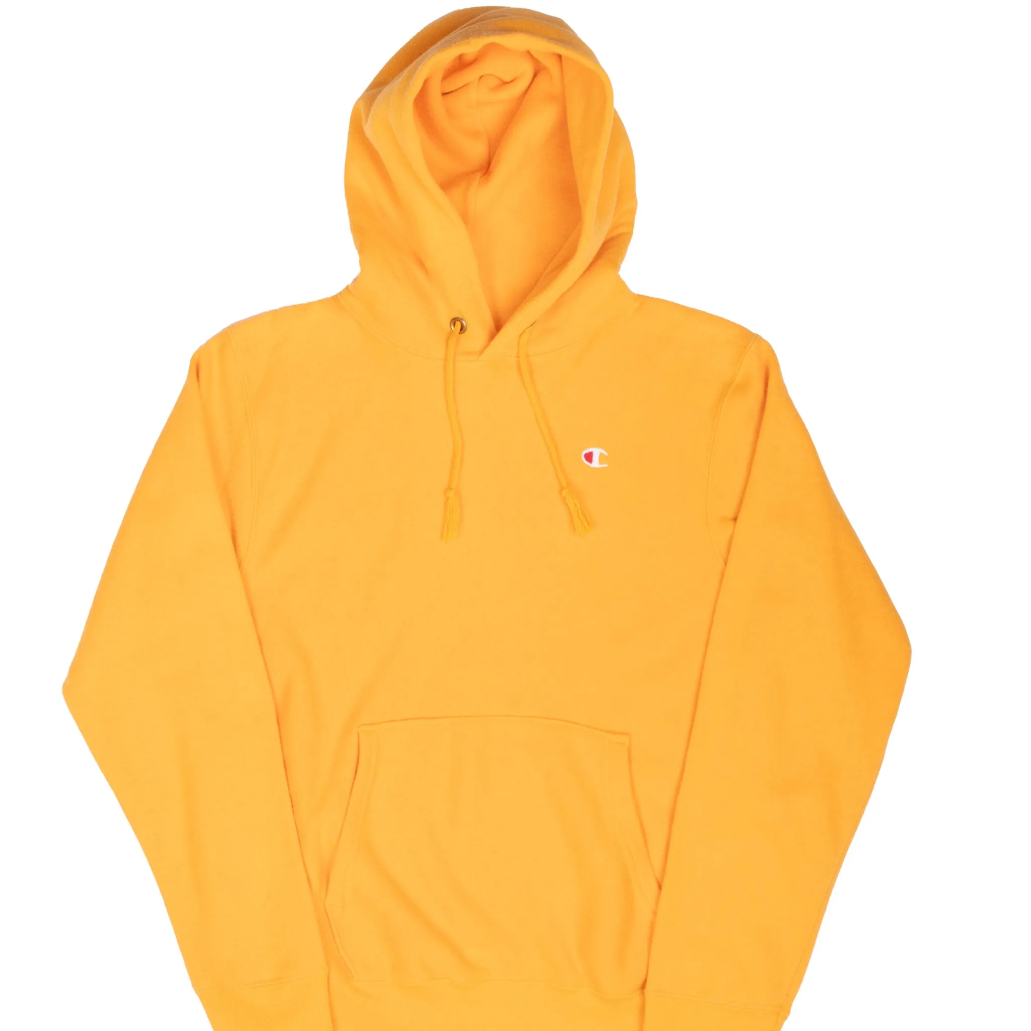 Soft Hoodie VINTAGE CHAMPION YELLOW HOODIE SWEATSHIRT SMALL 1980s MADE IN USA