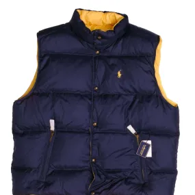 spring season VINTAGE DEADSTOCK REVERSIBLE POLO RALPH LAUREN SLEEVELESS VEST PUFFER DOWN JACKET 90S SIZE 2XL