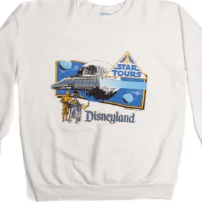 Soft Sense VINTAGE DISNEYLAND STAR TOURS SWEATSHIRT 1987 SIZE LARGE MADE IN USA