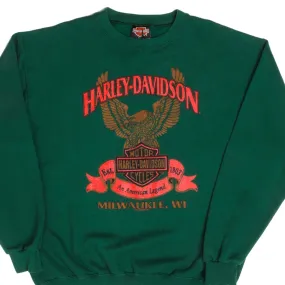 VINTAGE HARLEY DAVIDSON 1994 SWEATSHIRT SIZE LARGE MADE IN USA Casual Design summer clothing