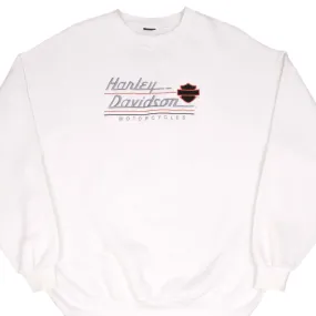 VINTAGE HARLEY DAVIDSON EMBROIDERED 1990S SWEATSHIRT SIZE XL MADE IN USA Skating wear Comfy Wear